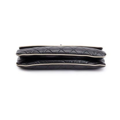 Chanel Black Quilted Calfskin Leather East/West Reissue Flap Bag