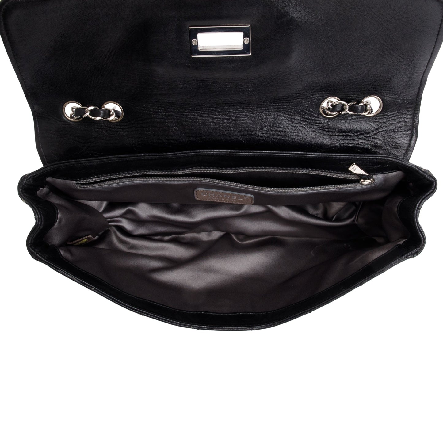 Chanel Black Quilted Calfskin Leather East/West Reissue Flap Bag