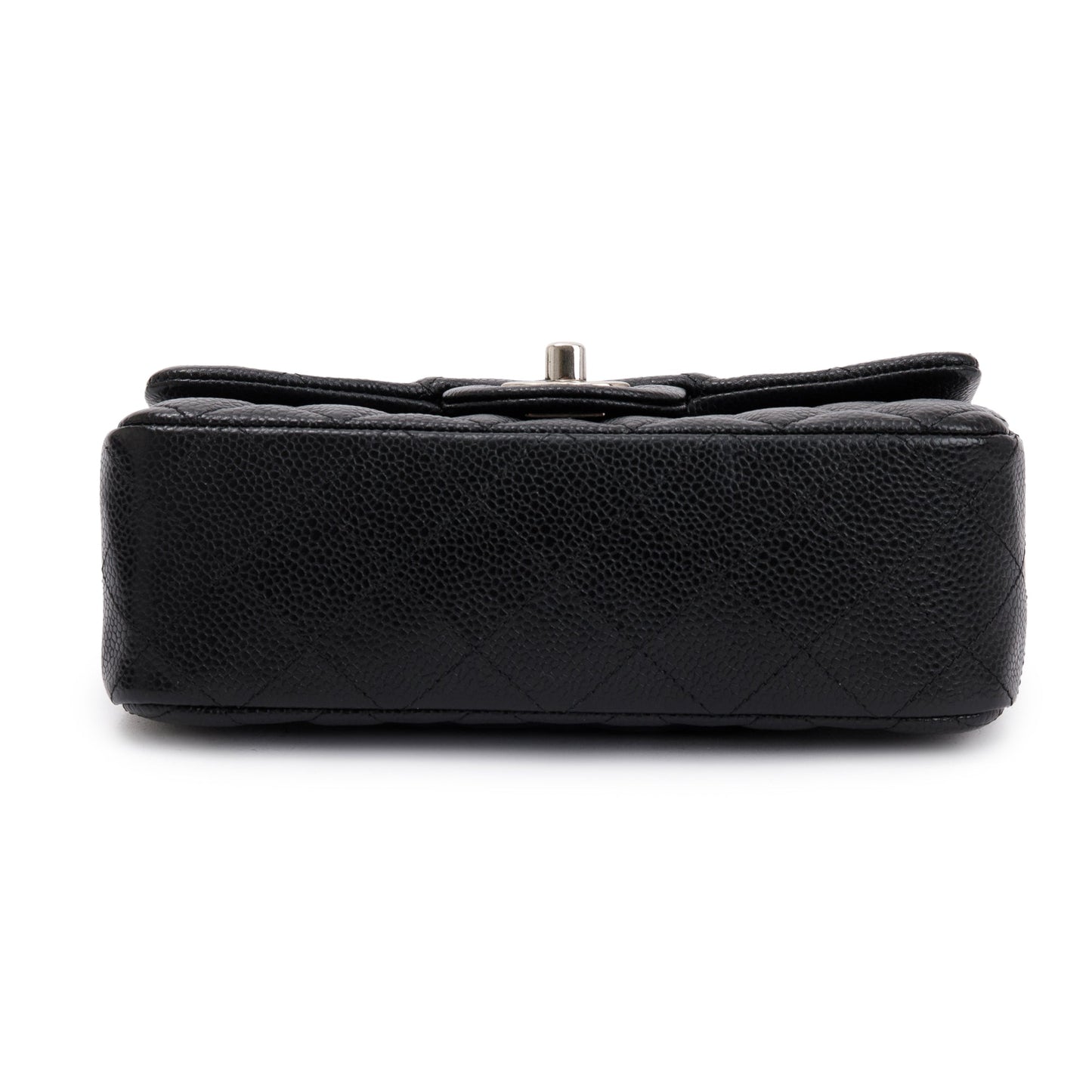 Chanel Black Quilted Caviar Classic Mini Rectangular Flap Bag