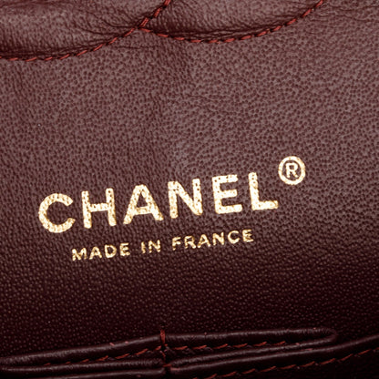 Chanel Black Quilted Caviar Leather Classic Medium Double Flap Bag