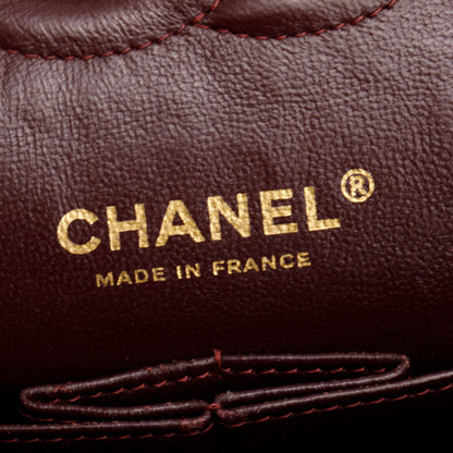 Chanel Black Quilted Caviar Leather Classic Medium Double Flap Bag