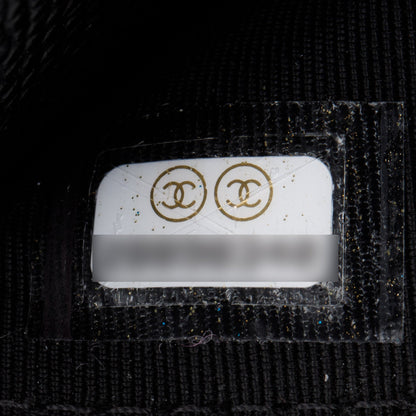 Chanel Black Quilted Caviar Leather Classic Wallet on Chain