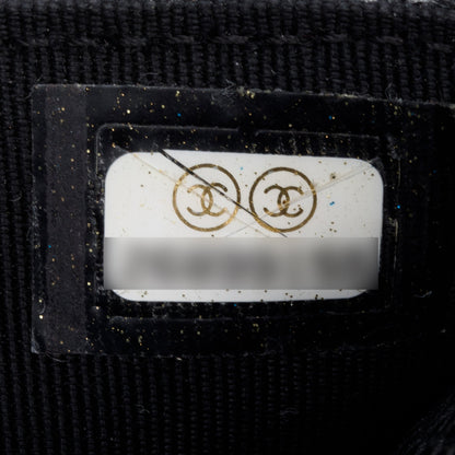 Chanel Black Quilted Caviar Leather Classic Wallet on Chain