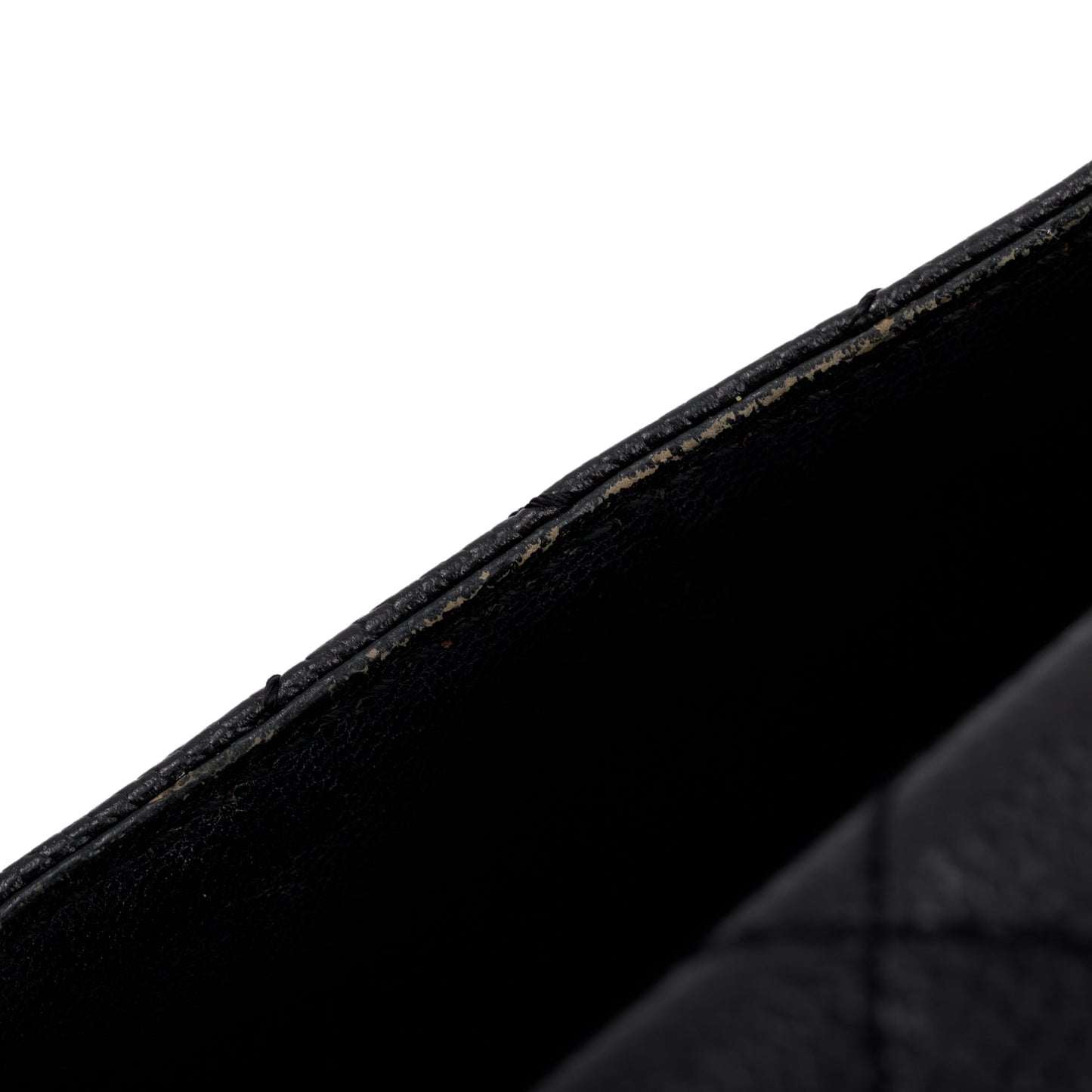 Chanel Black Quilted Caviar Leather Jumbo Kelly Top Handle Flap Bag