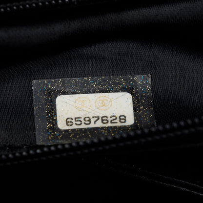 Chanel Black Quilted Caviar Leather Jumbo Kelly Top Handle Flap Bag
