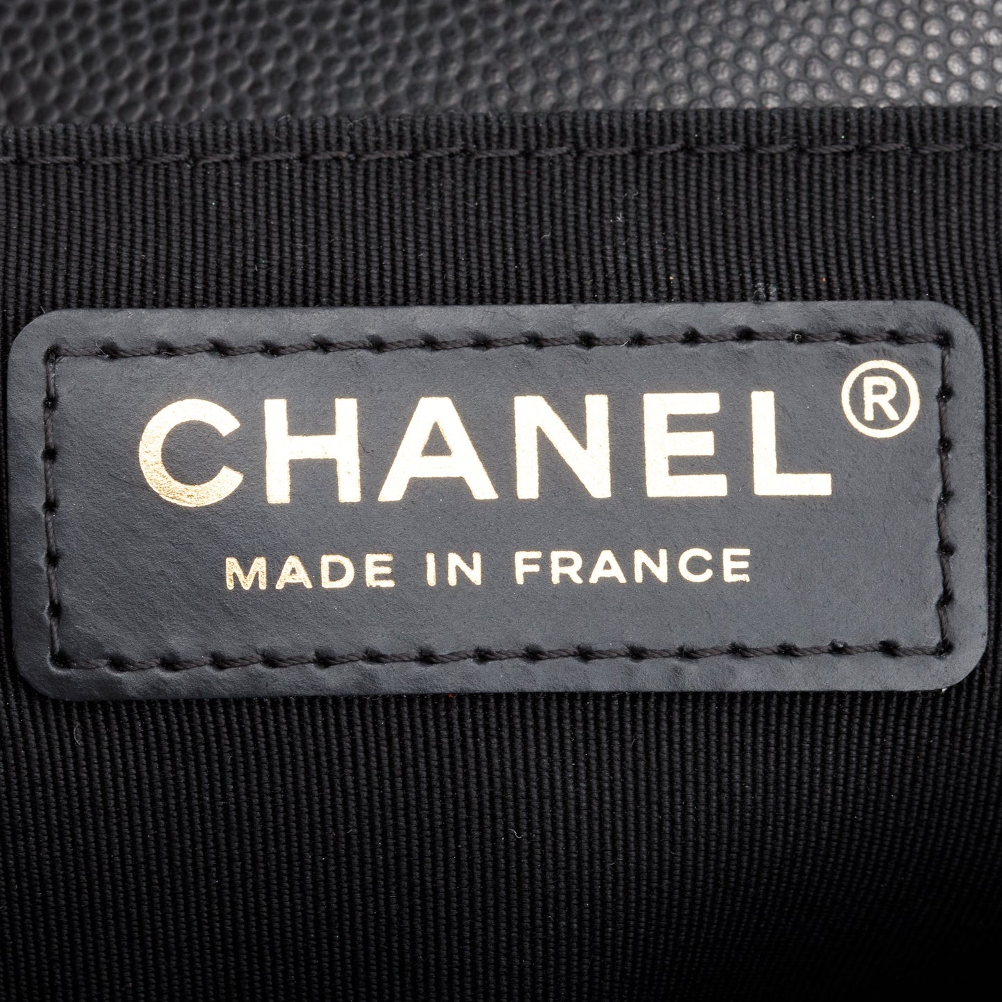 Chanel Black Quilted Caviar Leather Medium Boy Bag
