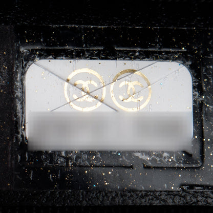Chanel Black Quilted Caviar Leather Medium O-Case Clutch