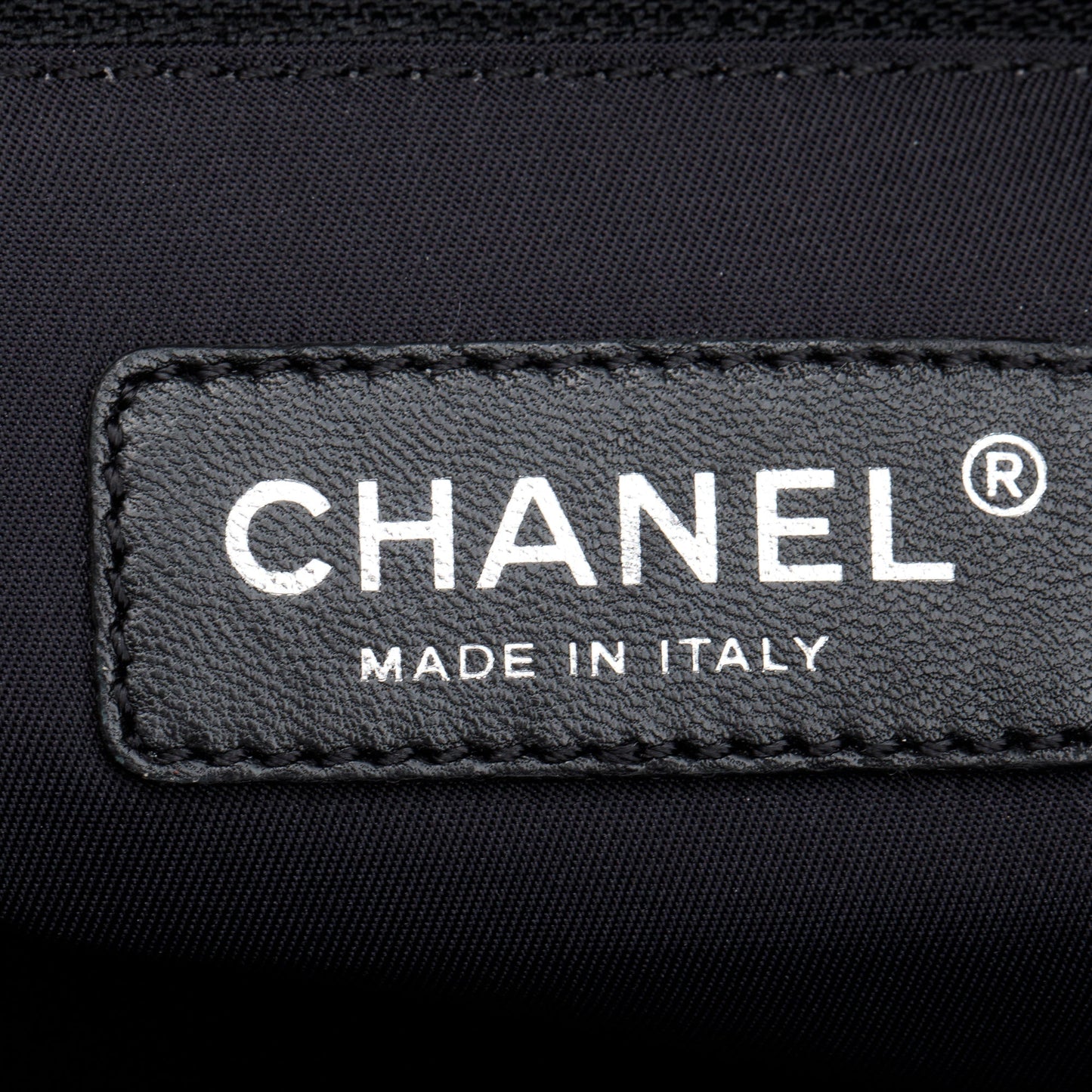 Chanel Black Quilted Coated Canvas Large Paris Biarritz Tote