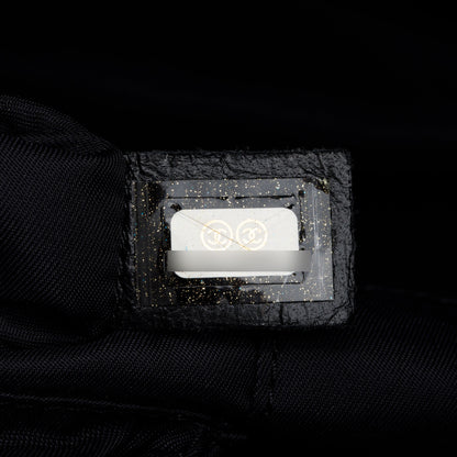 Chanel Black Quilted Coated Canvas Large Paris Biarritz Tote