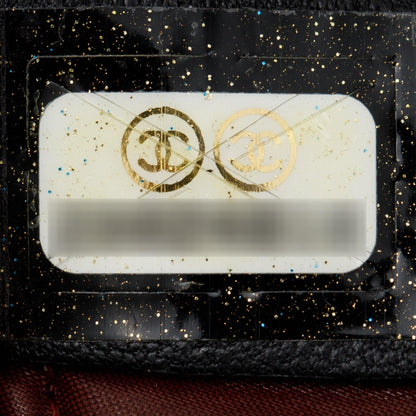 Chanel Black Quilted Lambskin Leather Beauty CC Clutch