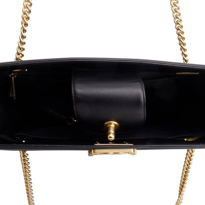 Chanel Black Quilted Lambskin Leather Boy Shopping Tote