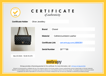 Chanel Black Quilted Lambskin Leather Classic Medium Double Flap Bag