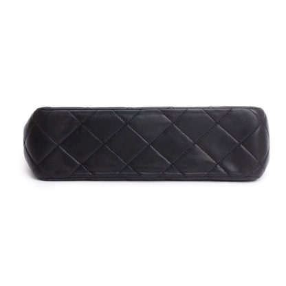 Chanel Black Quilted Lambskin Leather In The Business Camera Bag