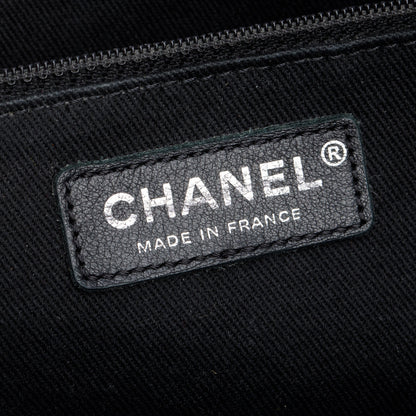 Chanel Black Quilted Lambskin Leather In The Business Camera Bag