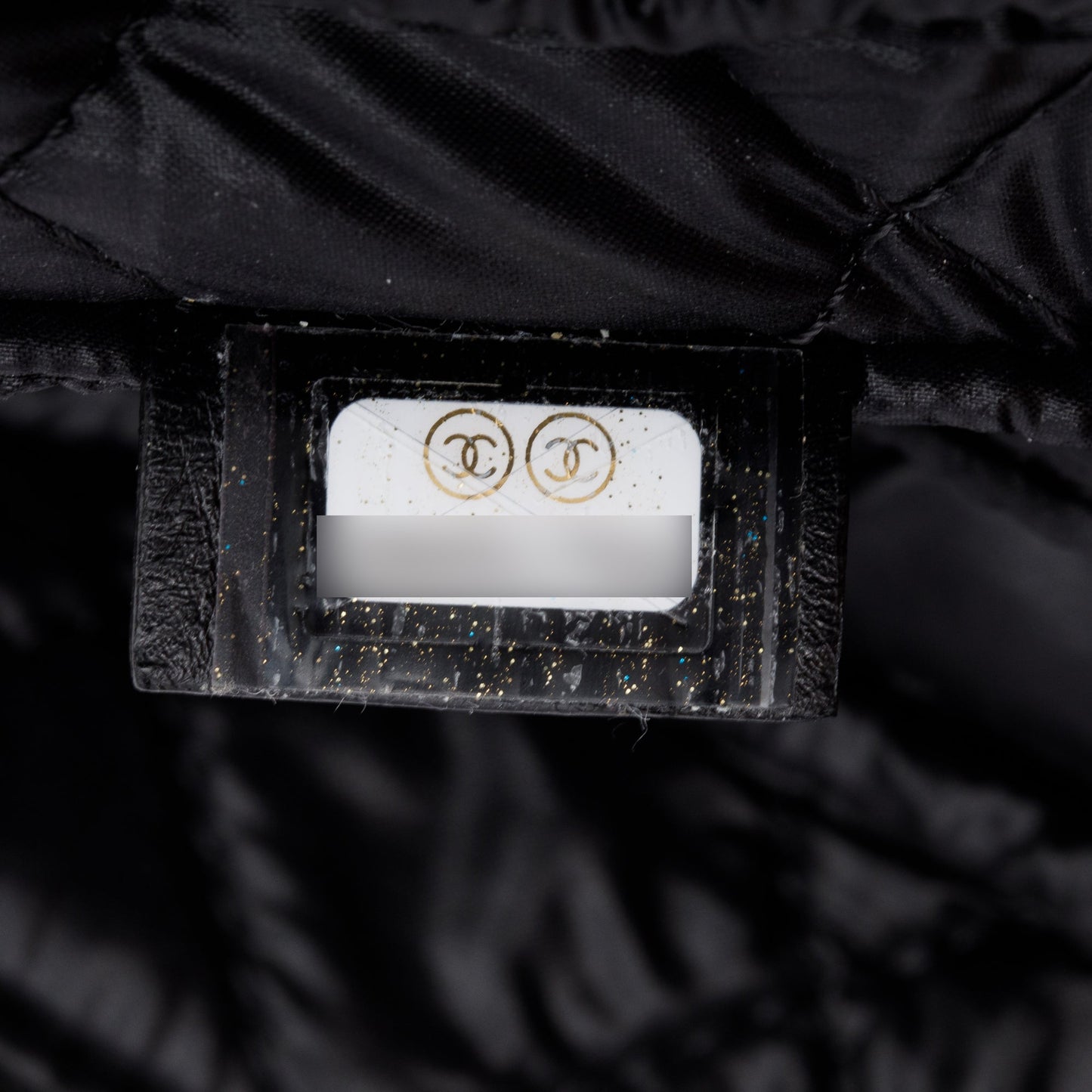 Chanel Black Quilted Lambskin Leather Large Classic Pouch