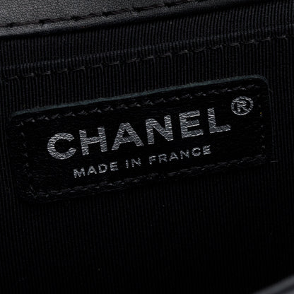 Chanel Black Quilted Lambskin Leather Medium Stitch It Boy Bag