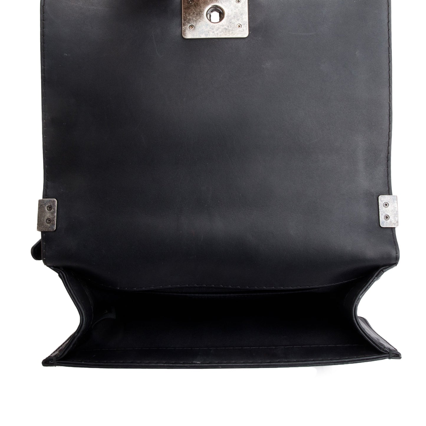 Chanel Black Quilted Lambskin Leather Medium Stitch It Boy Bag