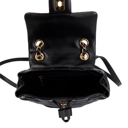 Chanel Black Quilted Lambskin Leather Mini Urban Spirit Backpack