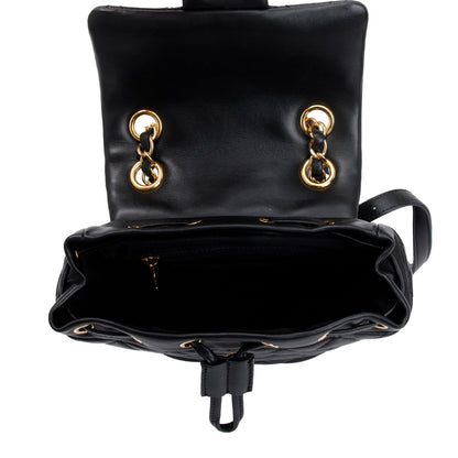 Chanel Black Quilted Lambskin Leather Mini Urban Spirit Backpack