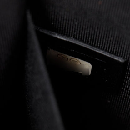 Chanel Black Quilted Lambskin Leather North/South Boy Bag