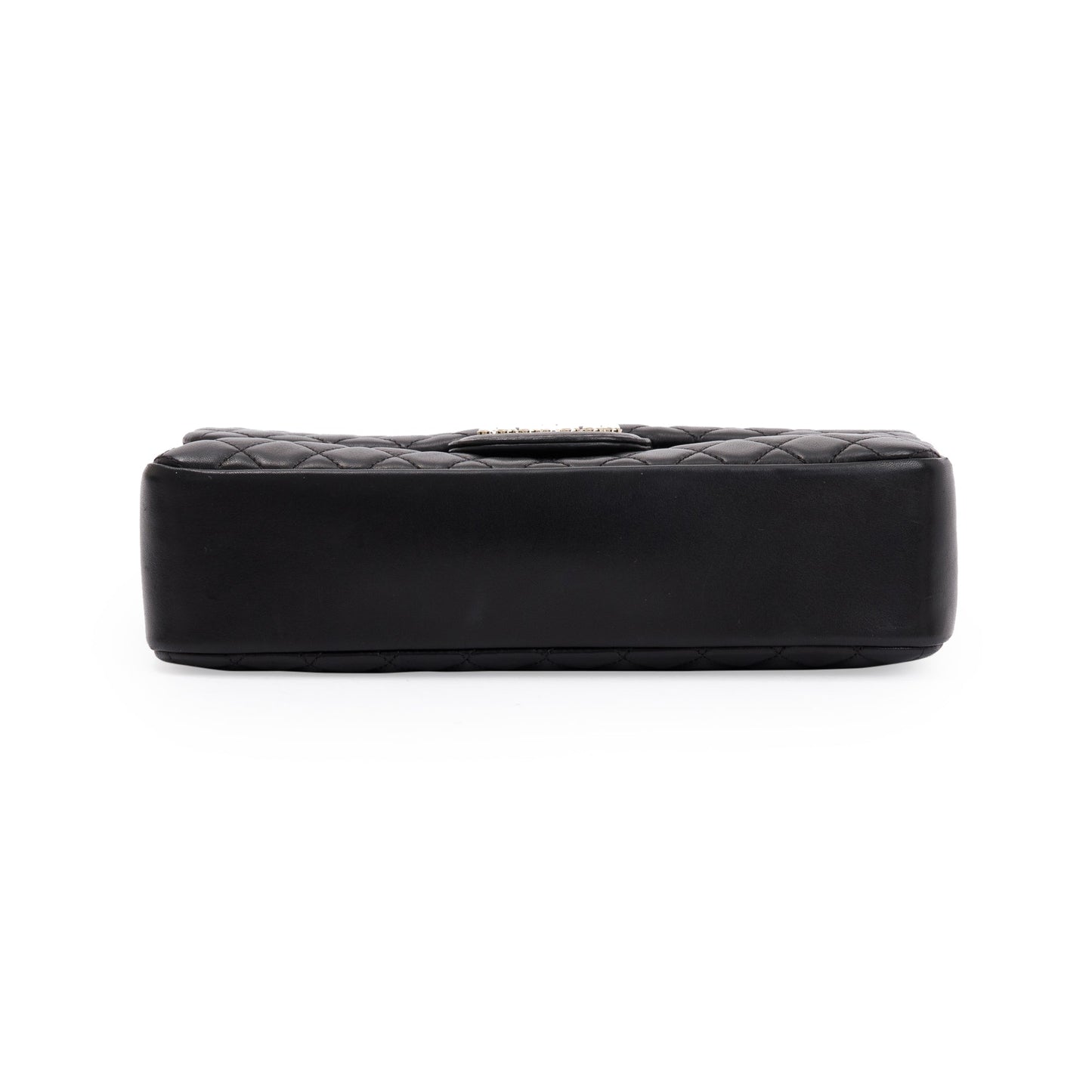 Chanel Black Quilted Lambskin Leather Westmintser Pearl Flap Bag