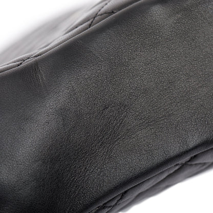 Chanel Black Quilted Lambskin Leather Westmintser Pearl Flap Bag
