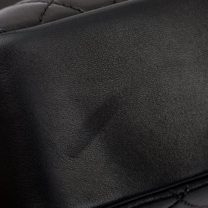 Chanel Black Quilted Lambskin Leather Westmintser Pearl Flap Bag