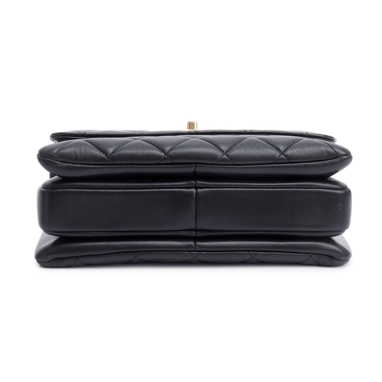 Chanel Black Quilted Lambskin Trendy CC Small Top Handle Flap Bag