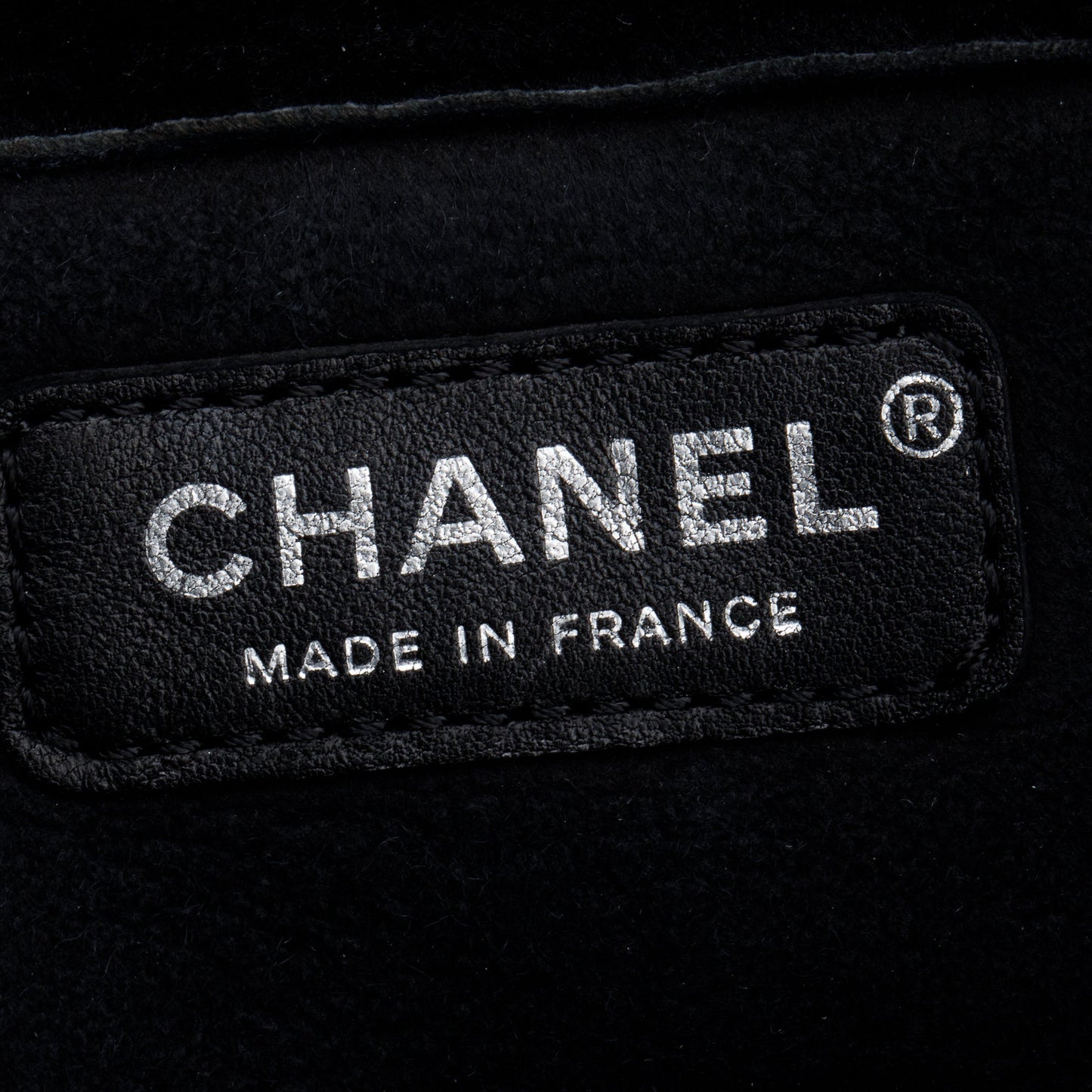 Chanel Black Quilted Nubuck Shearling Medium Reissue Tote