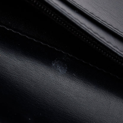 Chanel Black Quilted Patent Leather Brilliant Yen Wallet