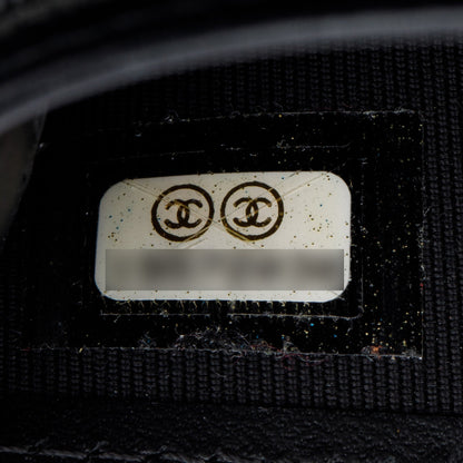 Chanel Black Quilted Patent Leather Brilliant Yen Wallet