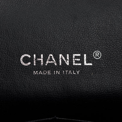 Chanel Black Quilted Patent Leather Classic Maxi Double Flap Bag