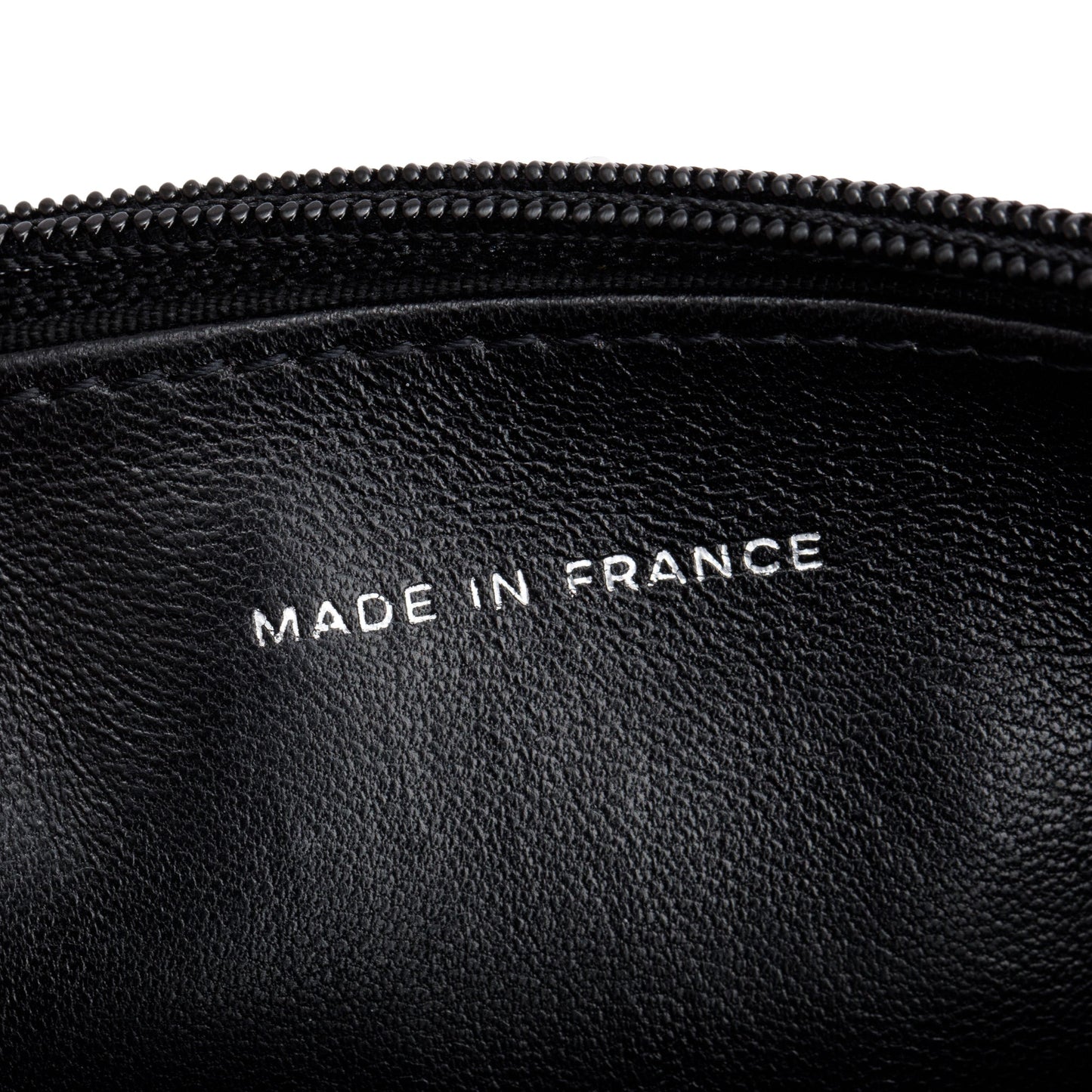 Chanel Black Quilted Patent Leather Classic Wallet on Chain