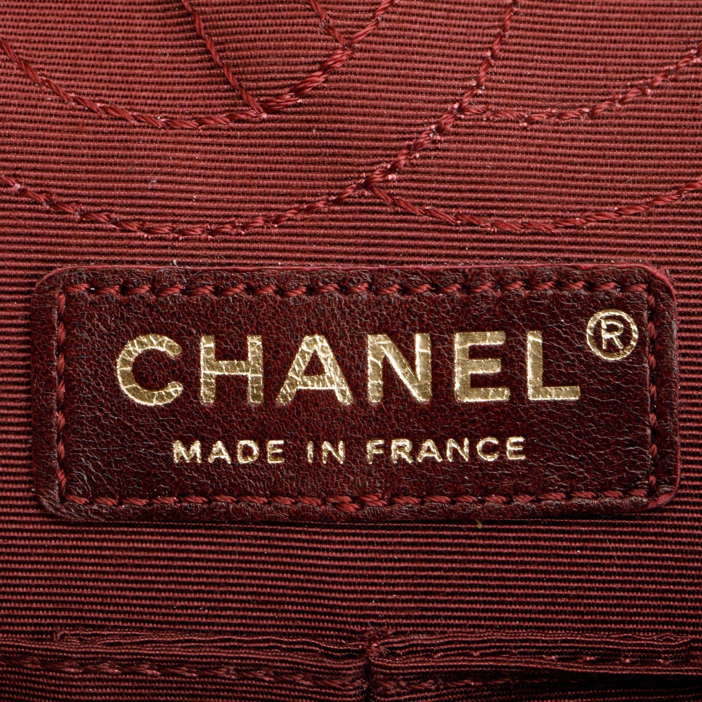 Chanel Black Satin Coco's Croc 2.55 Reissue East/West Double Flap Bag