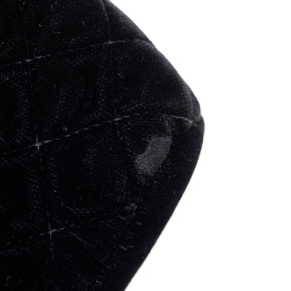 Chanel Black Velvet O-Phone Holder Pouch