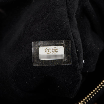Chanel Black Velvet O-Phone Holder Pouch