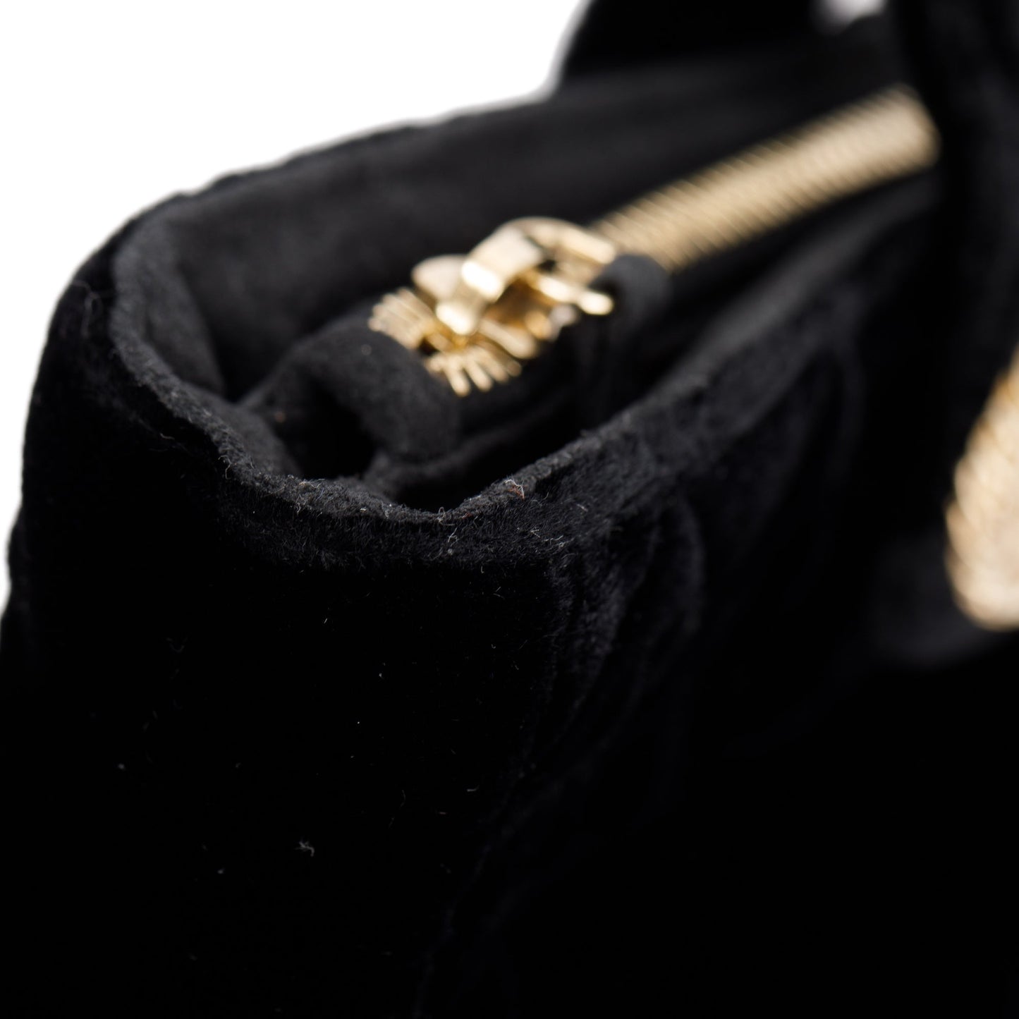 Chanel Black Velvet O-Phone Holder Pouch