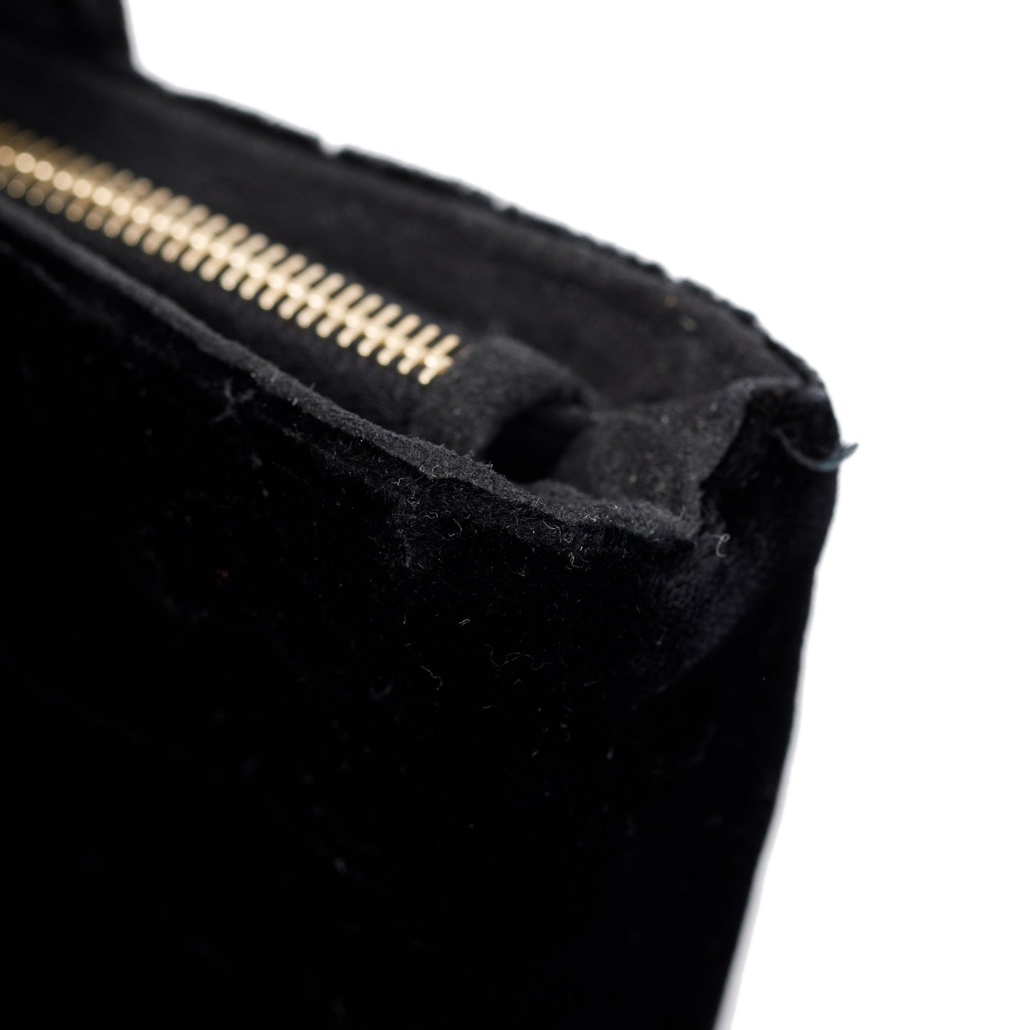 Chanel Black Velvet O-Phone Holder Pouch
