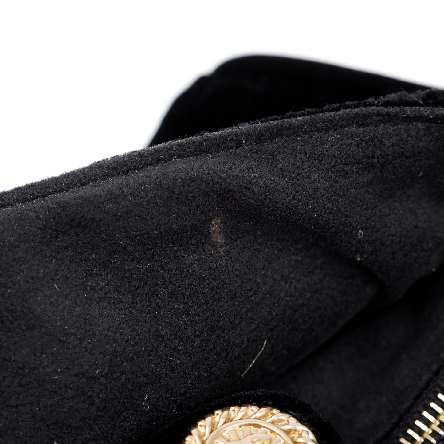 Chanel Black Velvet O-Phone Holder Pouch