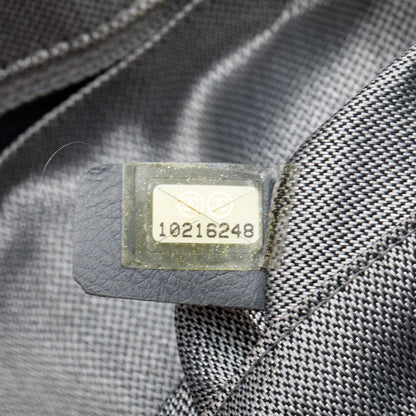Chanel Black Vertical Quilt Lambskin Leather Mademoiselle Bowling Bag
