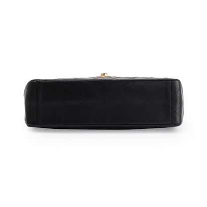 Chanel Black Vintage XL Jumbo Maxi Single Flap Bag