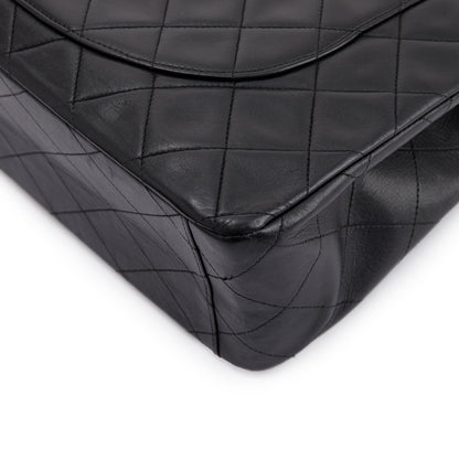Chanel Black Vintage XL Jumbo Maxi Single Flap Bag