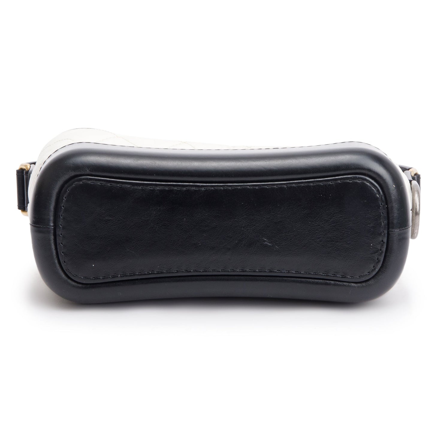Chanel Black & White Aged Calfskin Leather Small Gabrielle Hobo