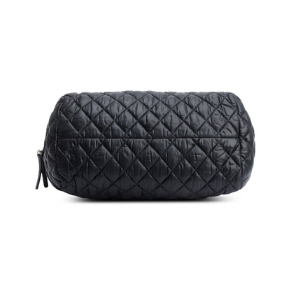 Chanel Black/Burgundy Quilted Nylon Coco Cocoon Reversible Bowler