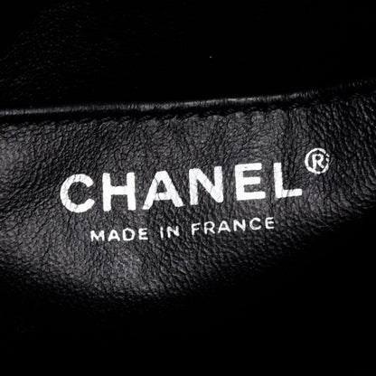 Chanel Black/White Quilted Calfskin Leather Bicolor Vertical Tote