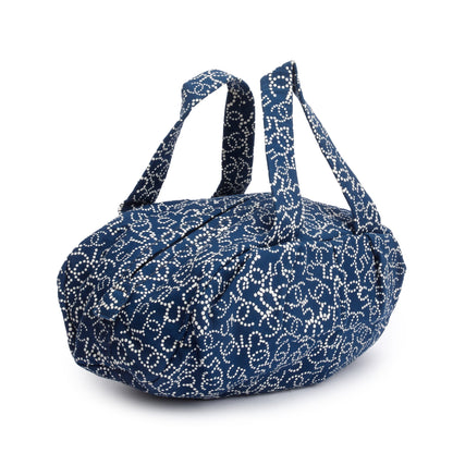 Chanel Blue CC Logo Canvas Bowler Bag