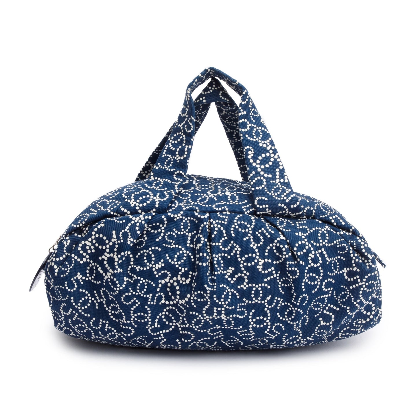 Chanel Blue CC Logo Canvas Bowler Bag