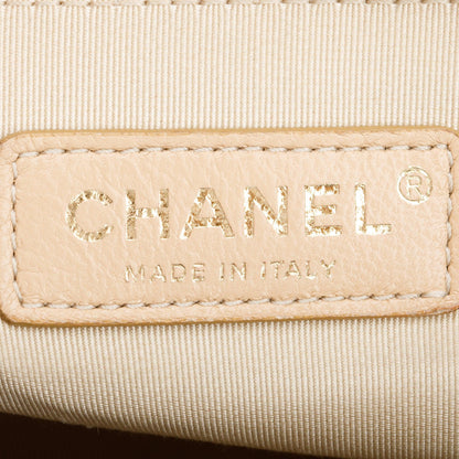 Chanel  Blue Calfskin Leather Large Label Click Flap Bag