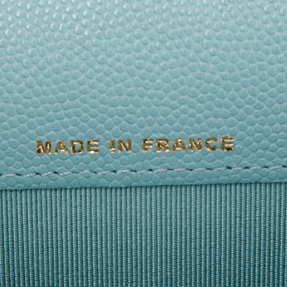 Chanel Blue Caviar Classic Flap Card Holder