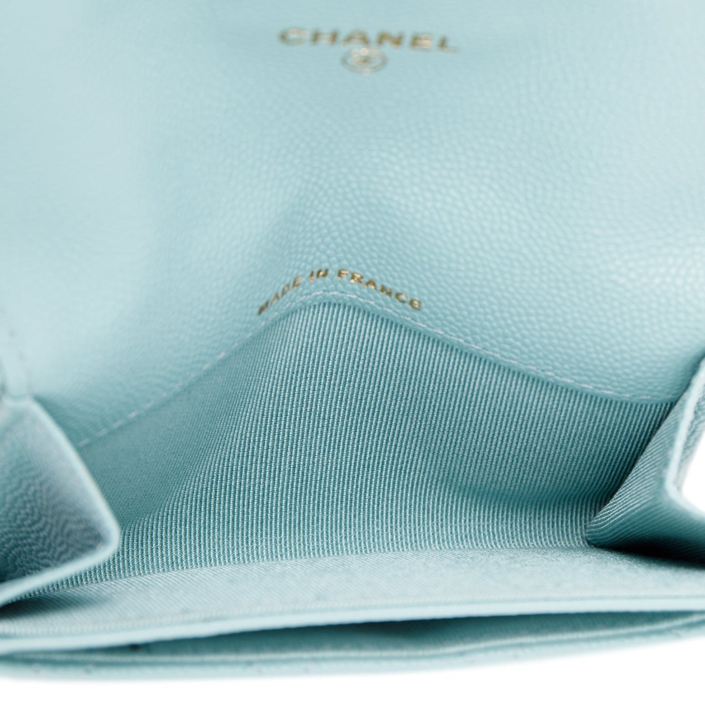 Chanel Blue Caviar Classic Flap Card Holder